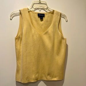 Ann Taylor V-Neck Yellow Shell